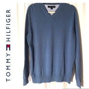 Tommy Hilfiger VNeck Pullover Sweater Sz Large